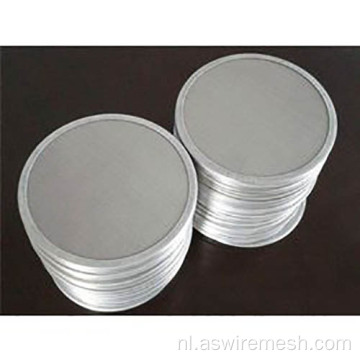 Aluminium randen met rand verpakt filtergaas